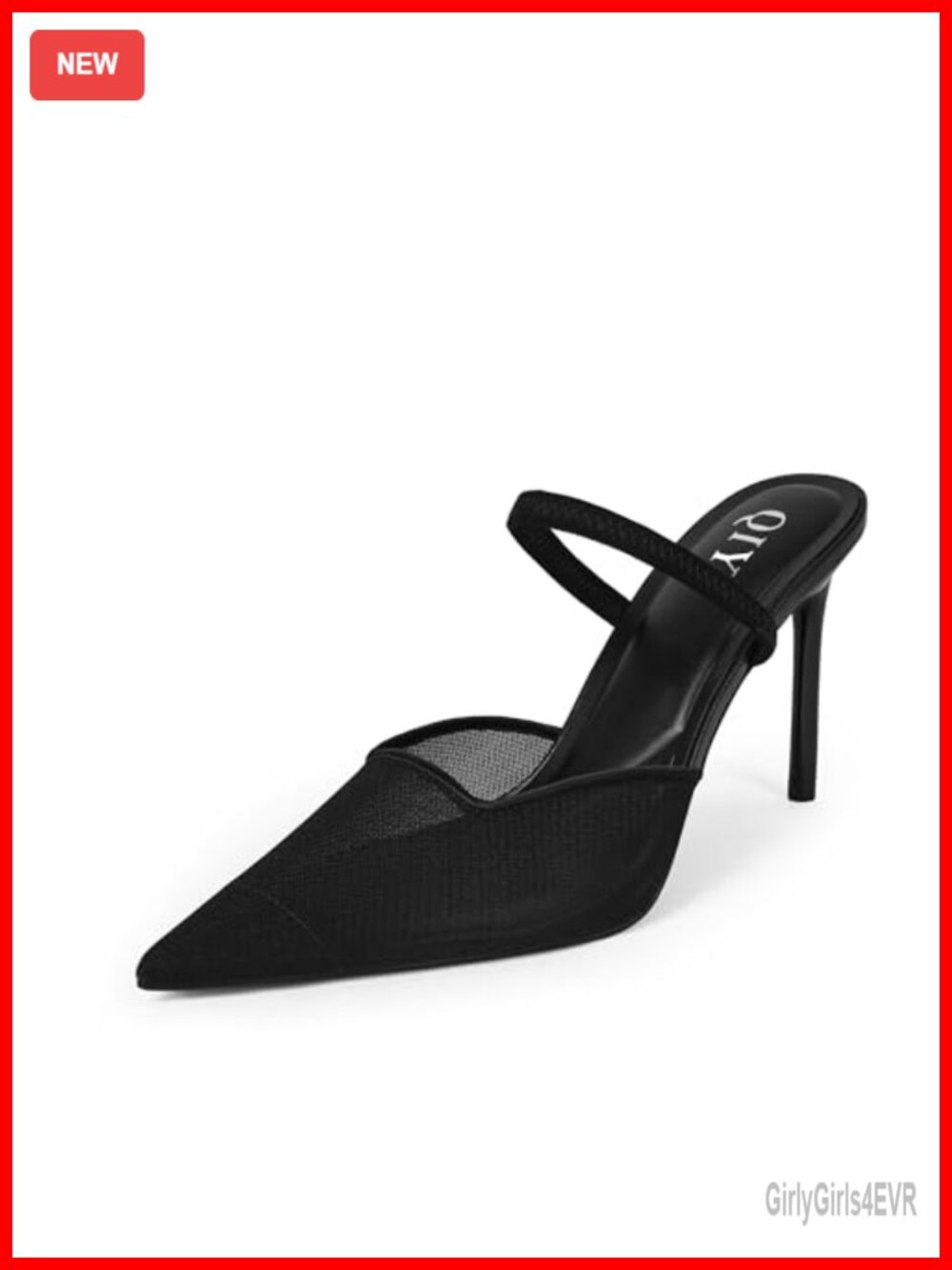 NEW Pointed Toe Slingback Stiletto Pump Mesh 10cm Heel